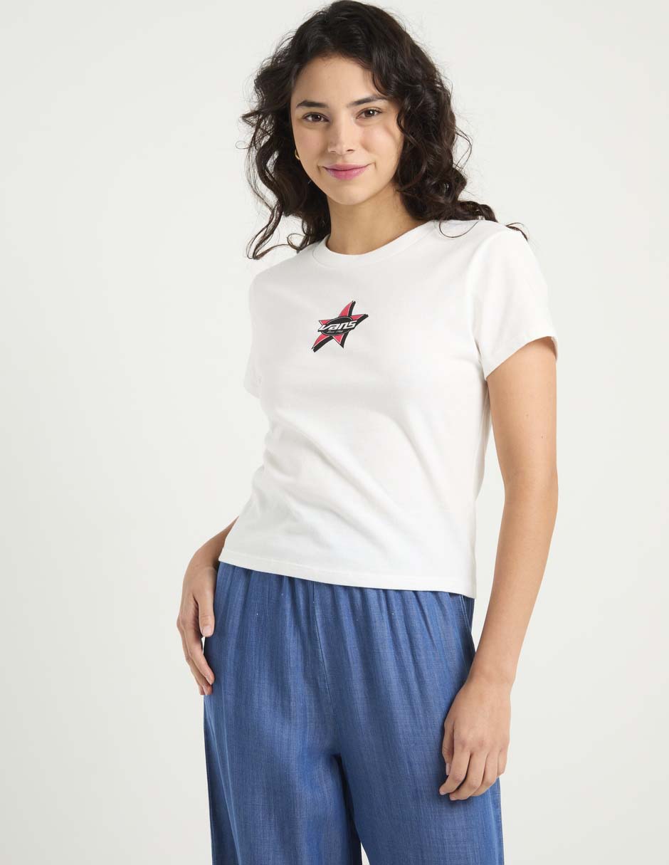 Playera manga corta cuello redondo para mujer 2