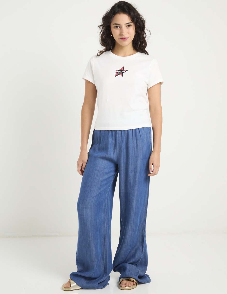 Playera manga corta cuello redondo para mujer 3