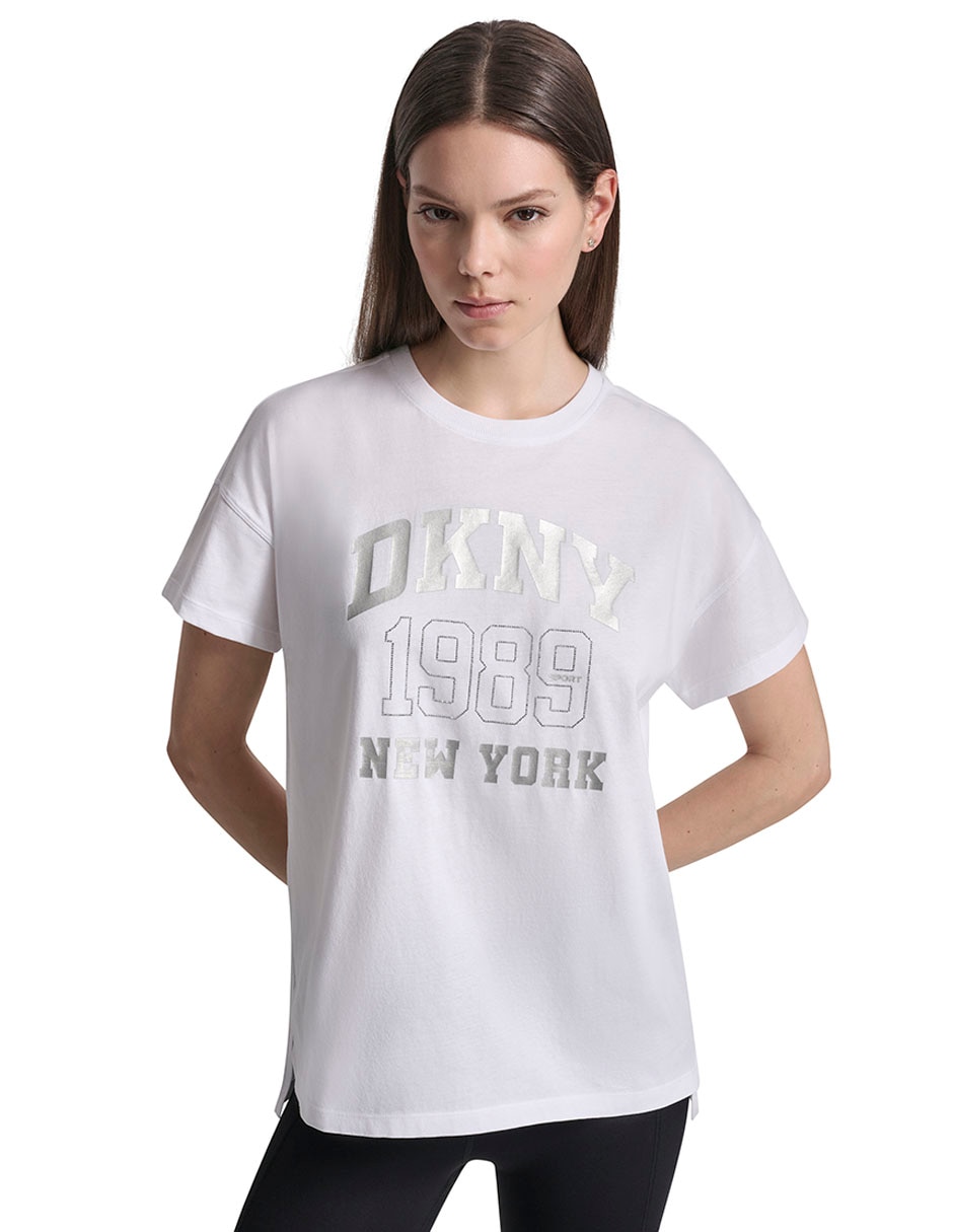 Playera manga corta cuello redondo para mujer 4