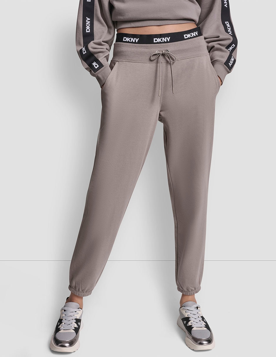Pants slim con agujeta para mujer