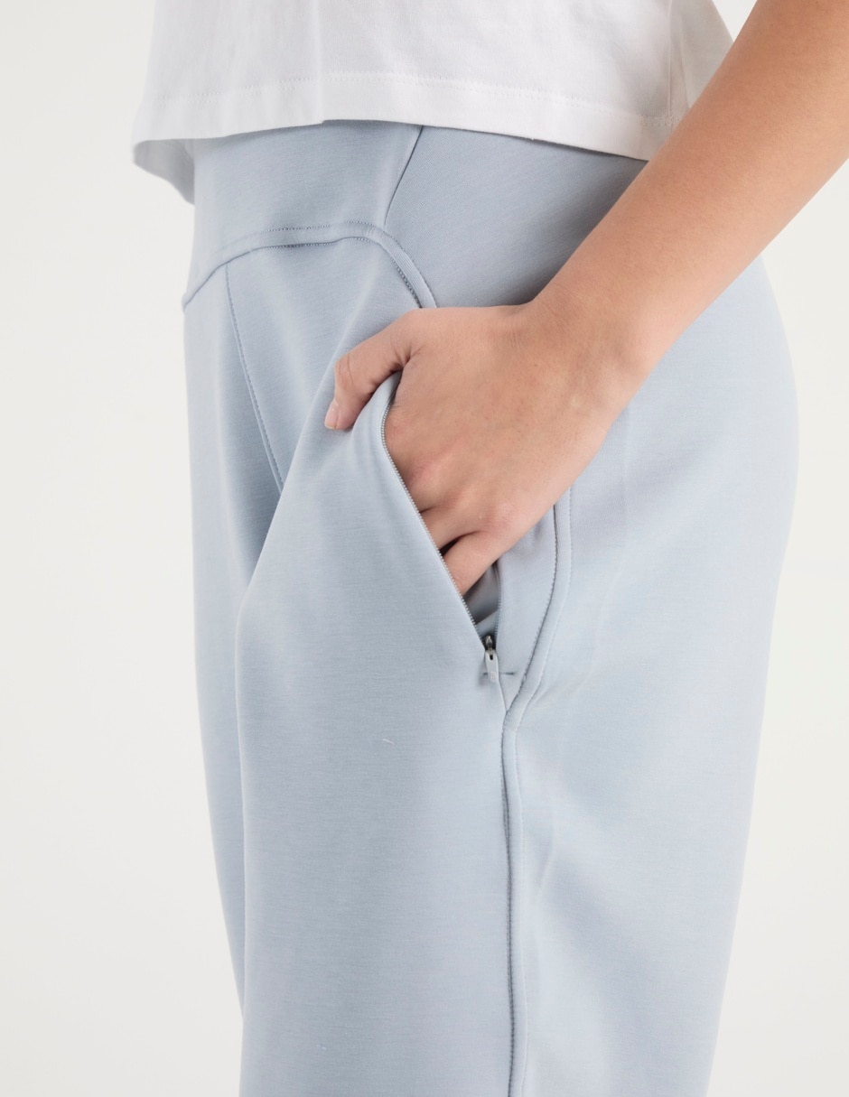 Pants regular con jareta para mujer 5