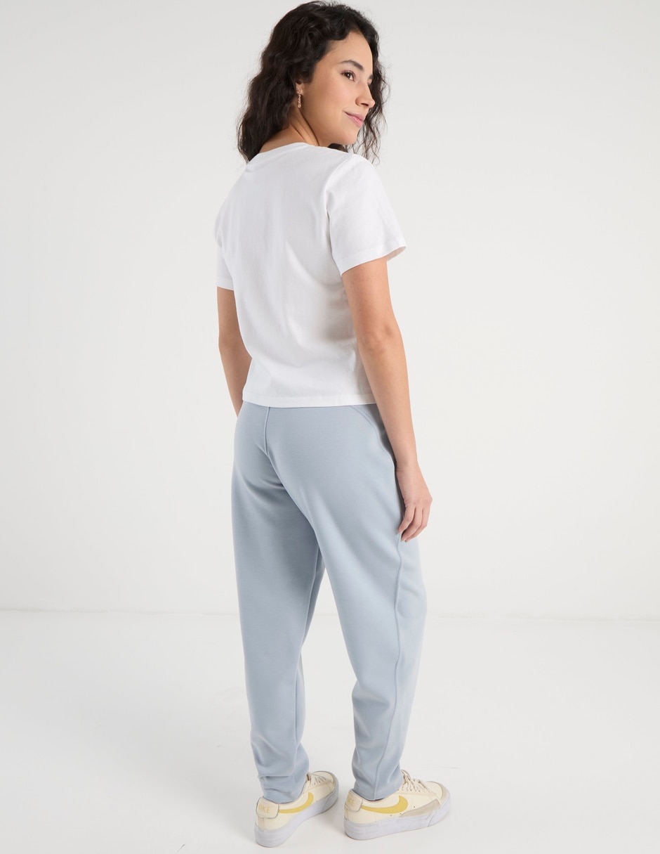 Pants regular con jareta para mujer 6