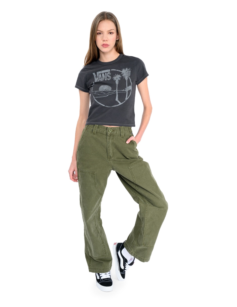 Playera manga corta cuello redondo para mujer 2