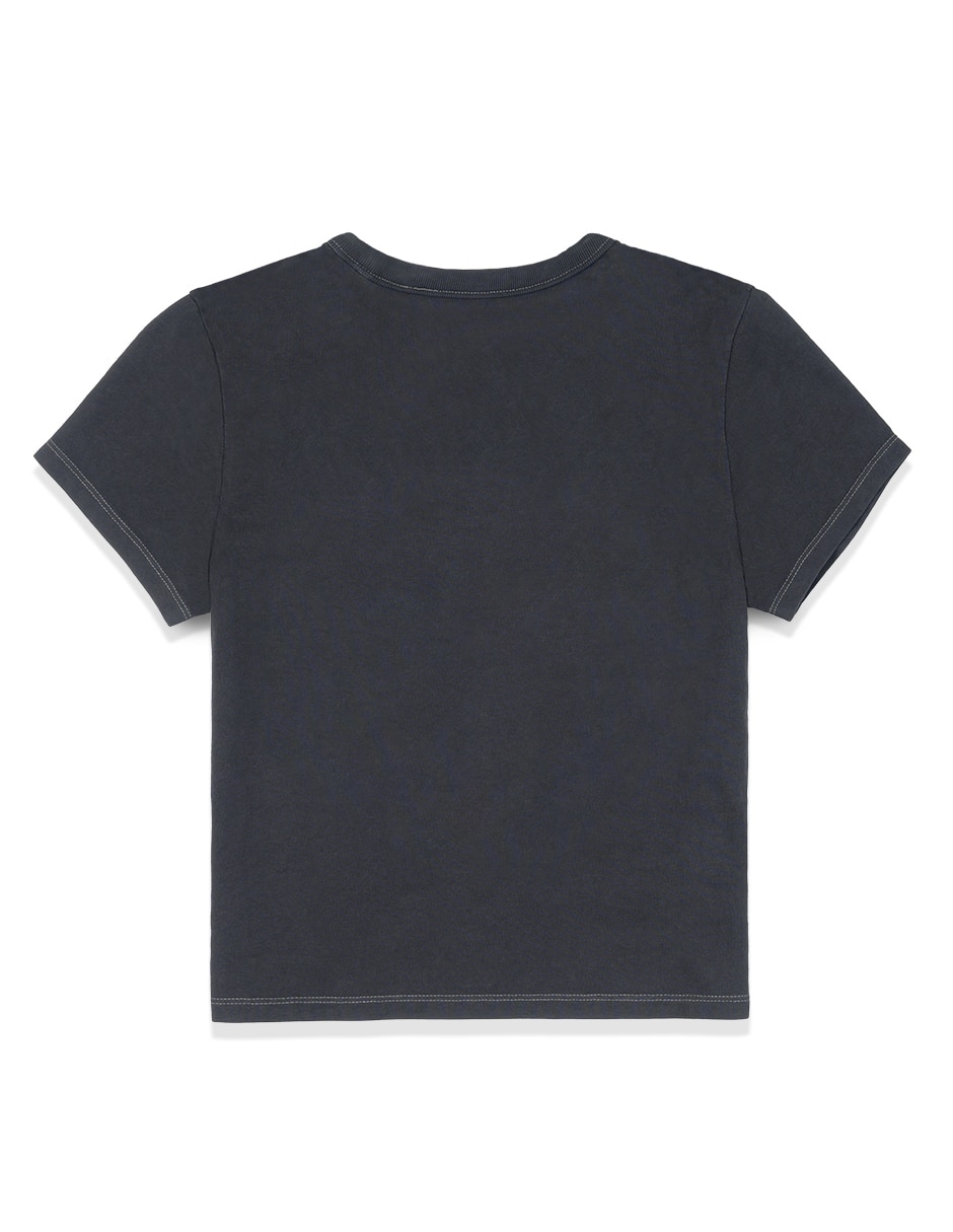 Playera manga corta cuello redondo para mujer 5
