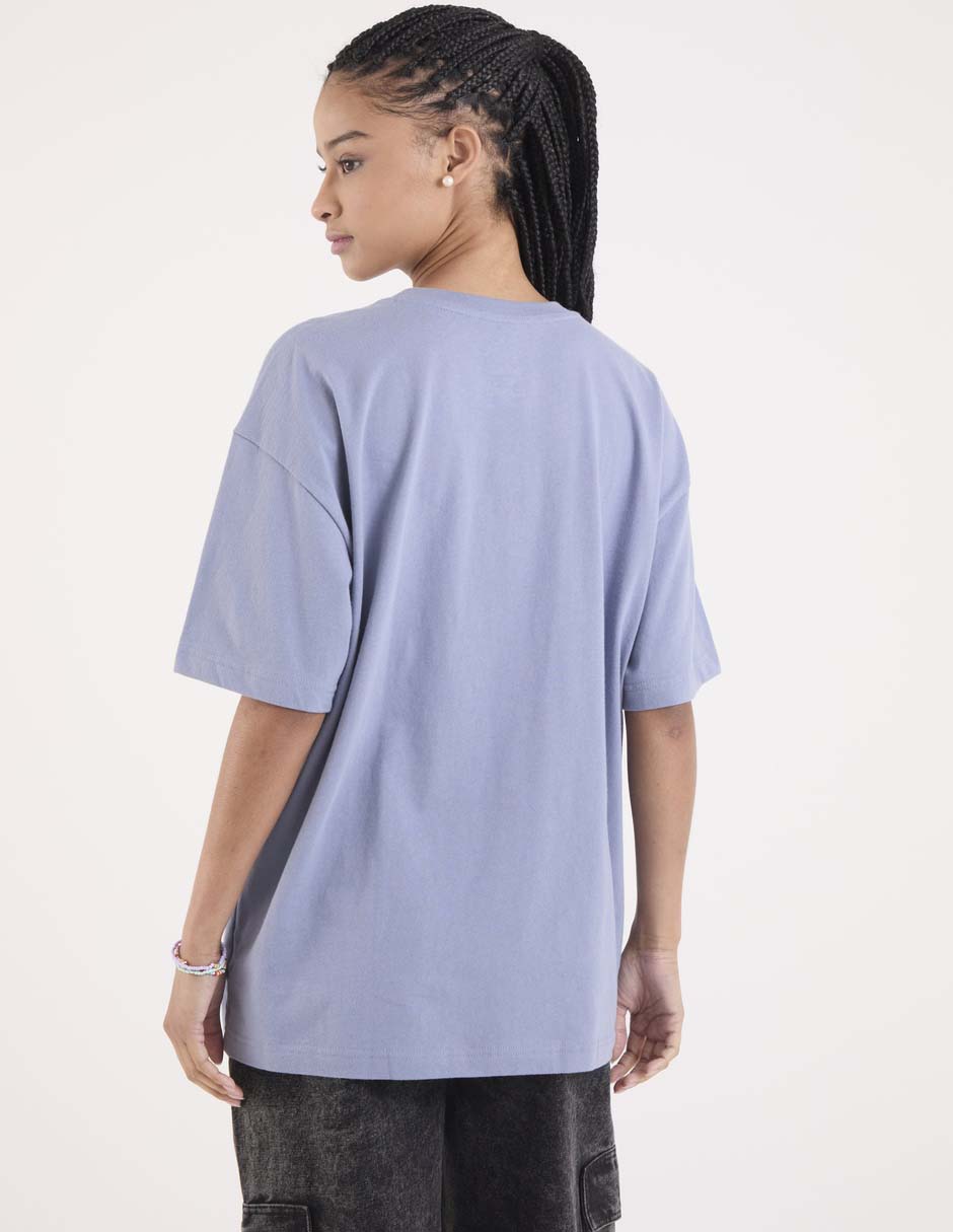 Playera manga al codo cuello redondo para mujer 6