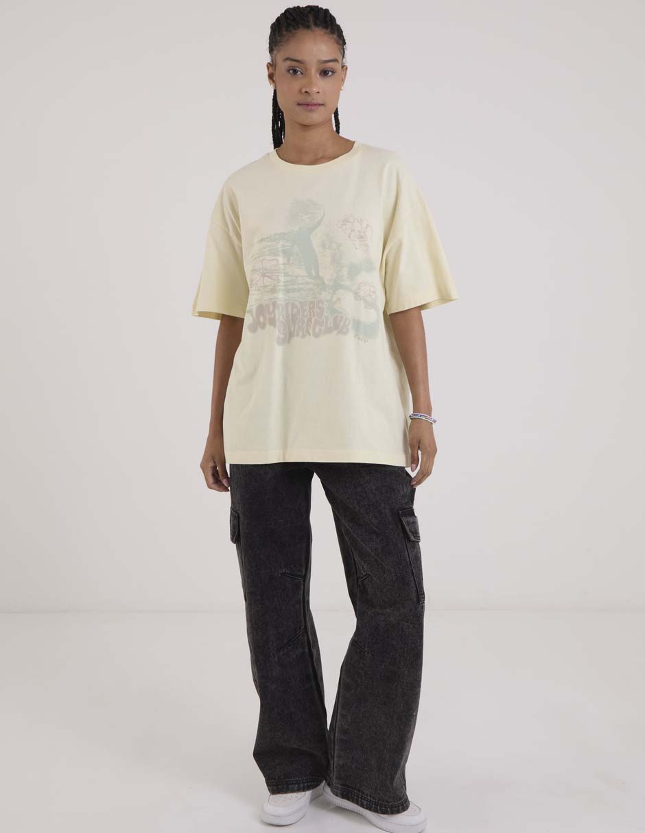 Playera manga al codo cuello redondo para mujer 3