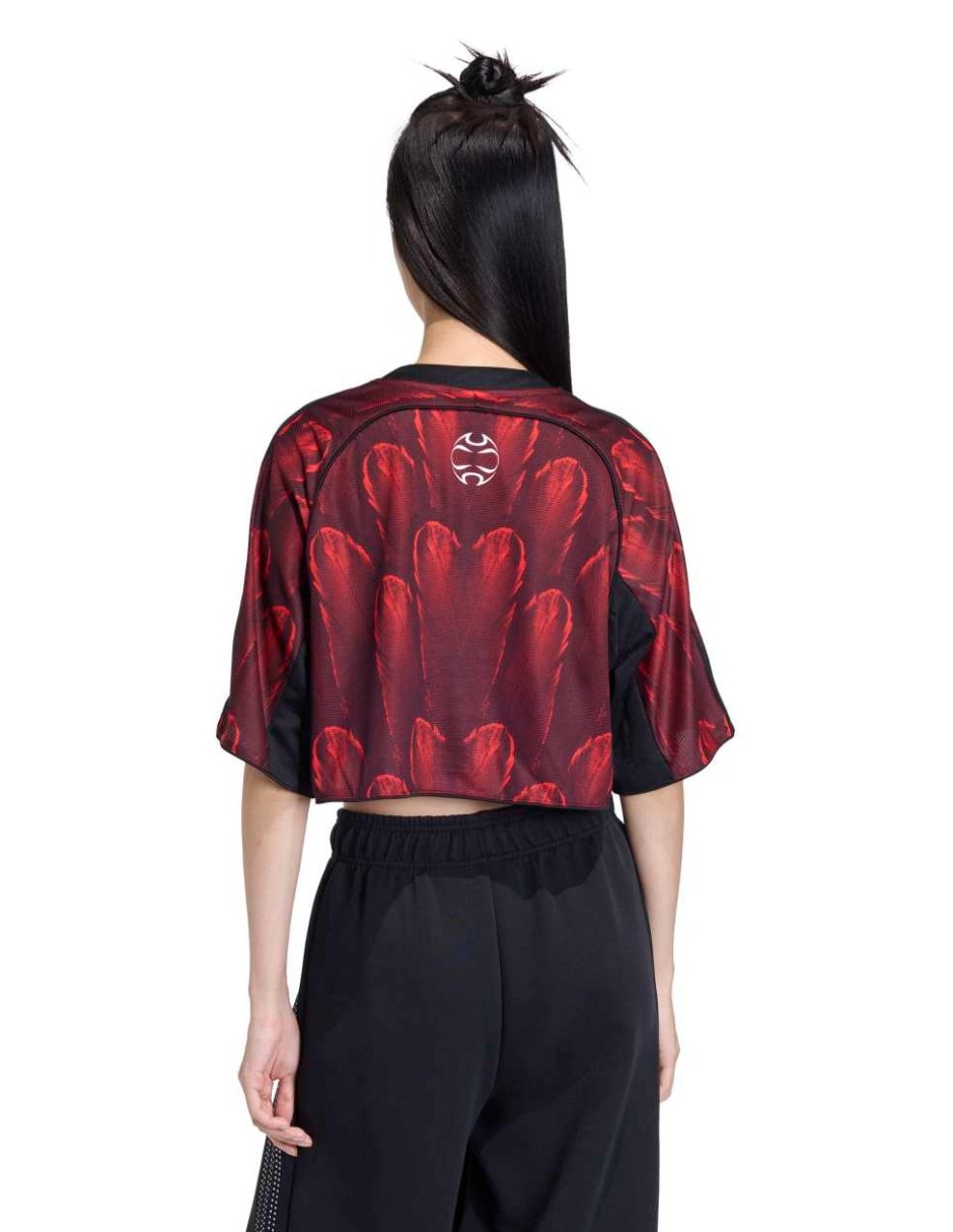 Playera manga al codo cuello redondo para mujer 3
