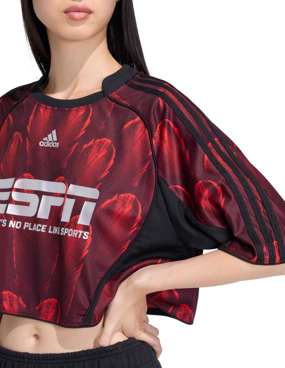 Playera manga al codo cuello redondo para mujer 5
