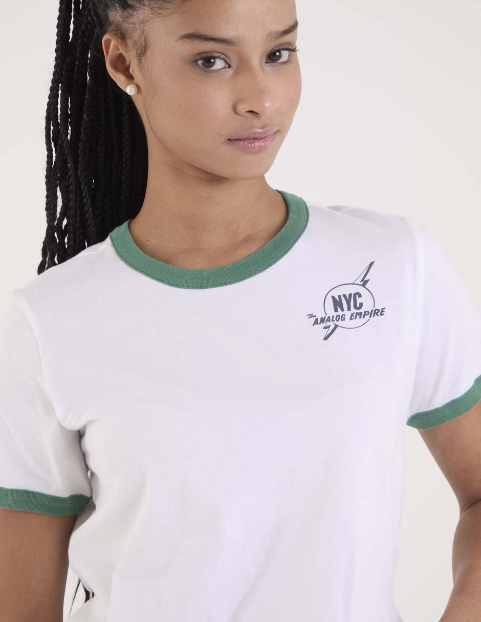 Playera manga corta cuello redondo para mujer 5