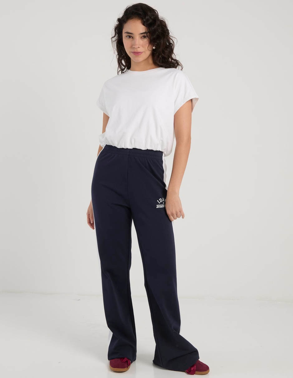 Pants amplio con elástico para mujer 3