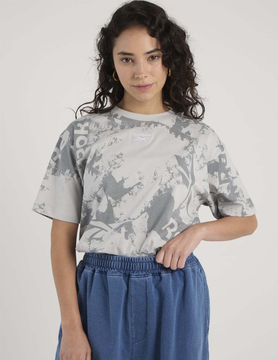 Playera manga al codo cuello redondo para mujer 2