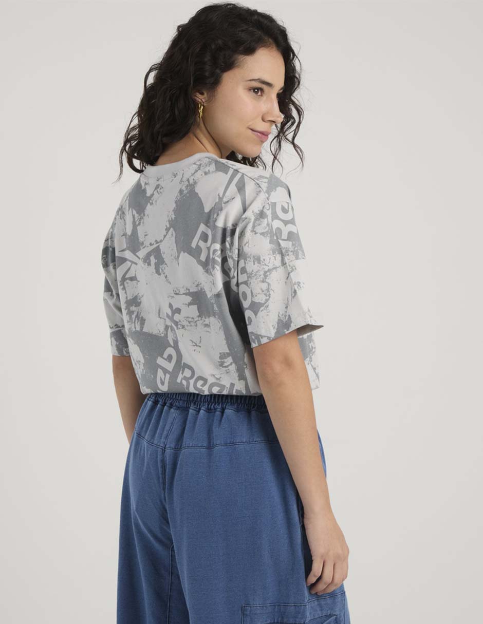 Playera manga al codo cuello redondo para mujer 6