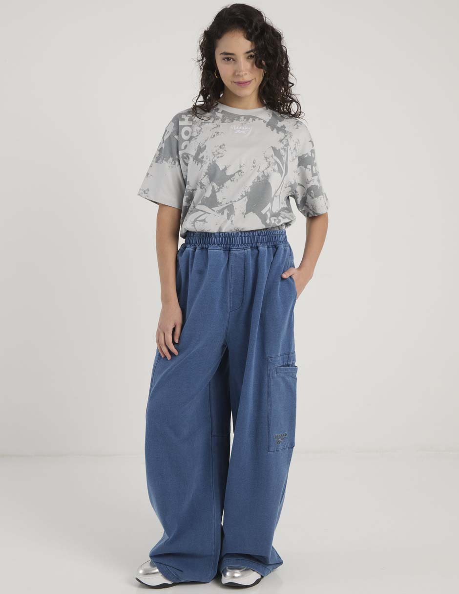 Pants acampanado con elástico para mujer 2