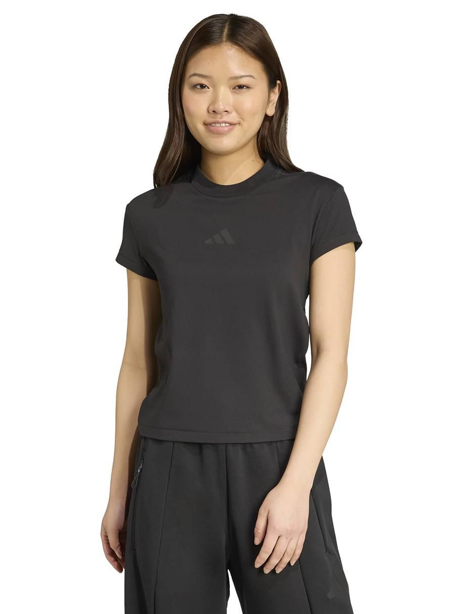 Playera manga corta ZNE cuello redondo para mujer