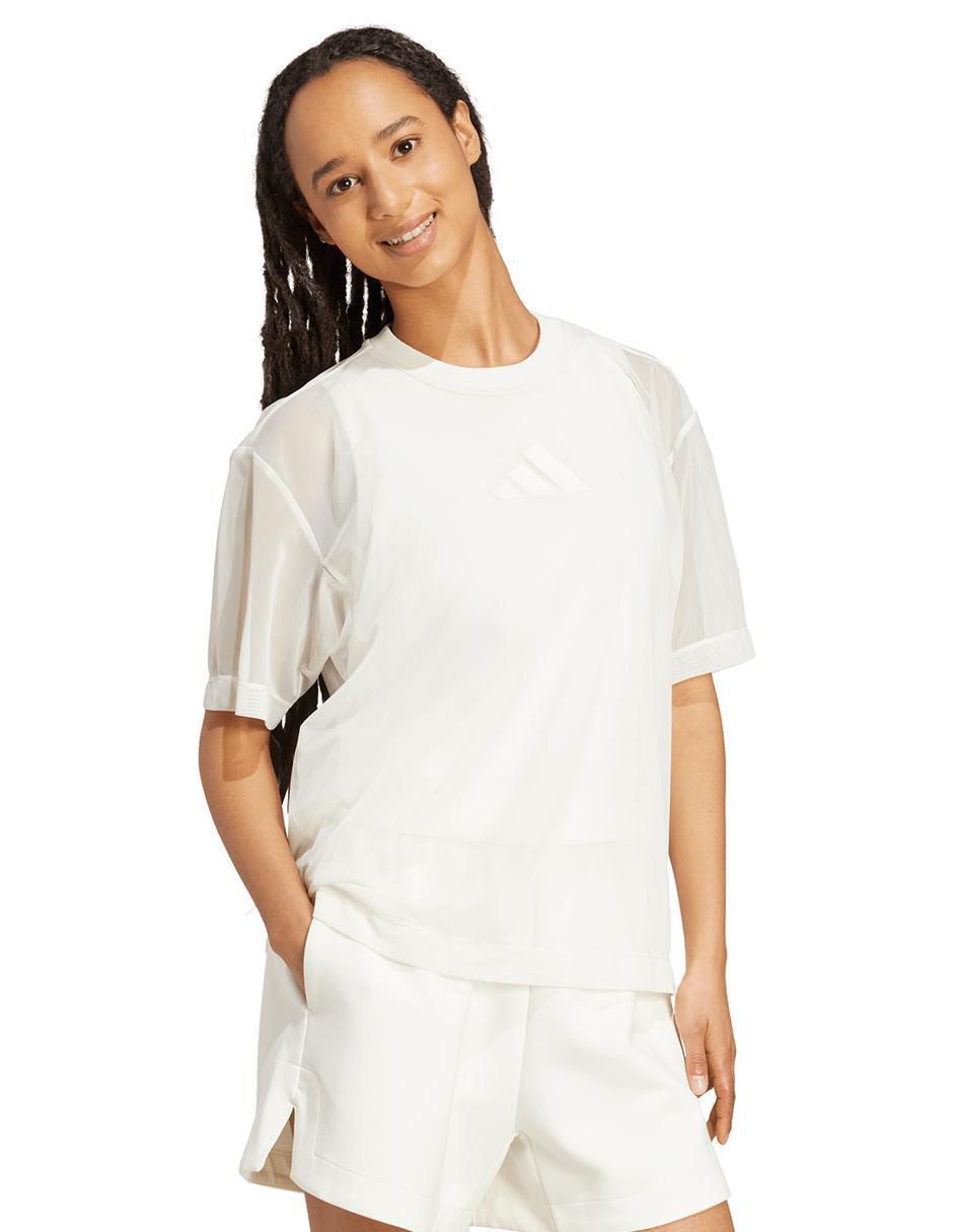 Playera manga corta Soft Lux cuello redondo para mujer 4