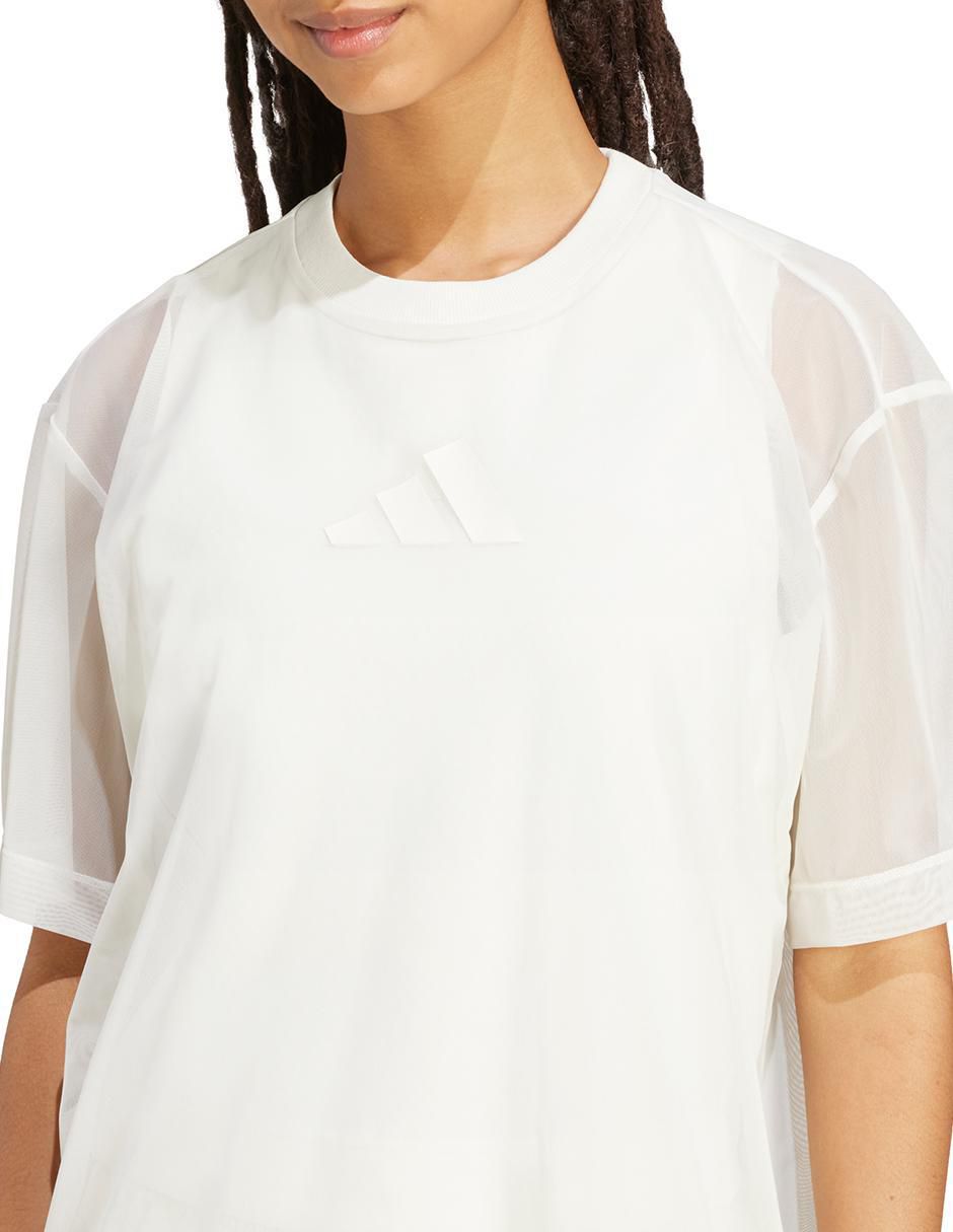 Playera manga corta Soft Lux cuello redondo para mujer 5
