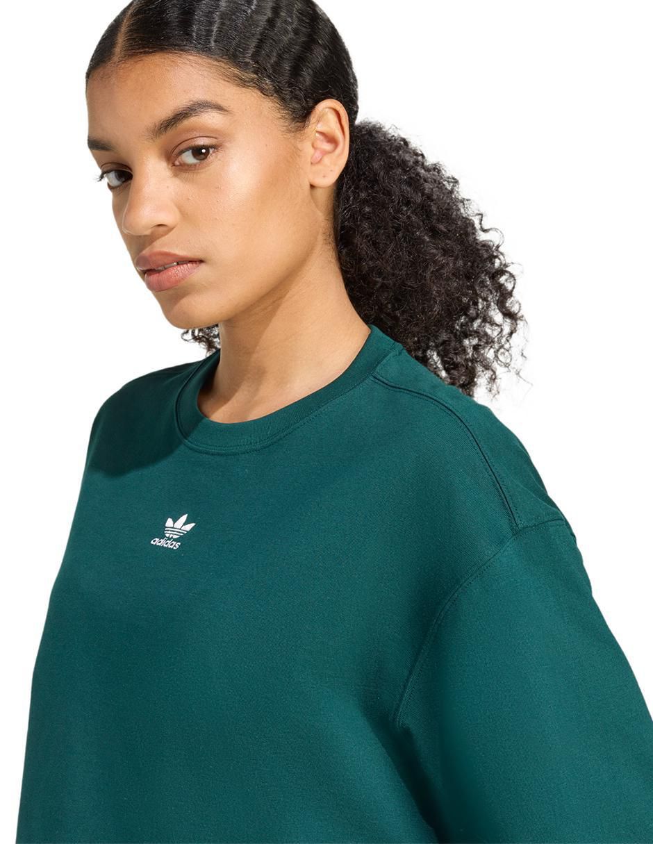 Playera manga corta Trefoil Essentials cuello redondo para mujer 6